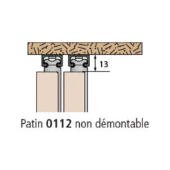 Patin Non Démontable - Décor : Blanc - Matériau : Polyamide - MANTION -Mottetch Boutique 14119822 3