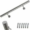 Bc-elec - HM004-130 Main Courante D'escalier 130cm, Rampe D'escalier En Inox Diamètre 42mm, Usage Intérieur Et Extérieur