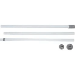 WENKO Barre Télescopique Herkules, Pièce Détachée Pour Système De Rangement Télescopique Herkules, Métal, Ø 7,5 X 165 - 300 Cm, Blanc