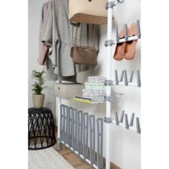 WENKO Barre Télescopique Herkules, Pièce Détachée Pour Système De Rangement Télescopique Herkules, Métal, Ø 7,5 X 165 - 300 Cm, Blanc -Mottetch Boutique 15852967 4