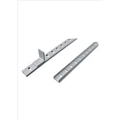 Crémaillère Aluminium Klose Besser Lot De 20 Pièces Anodisées 1.83 Mètre + 100 Taquets Alu Pr étagères Verre