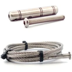 Kit 2m50 Câble Inox 4mm Serti 1 Coté + 1 Tendeur