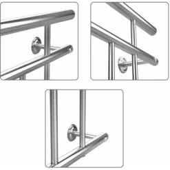 Balustrade De Balcon Français Acier Inoxydable 100-225cm Garde-corps Tiges 225cm (de) -Mottetch Boutique 18475047 4