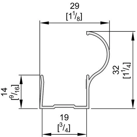 Profil Poignée Pour Porte 19 Mm - L : 2700 Mm - Argent 4 Profil Poignée Pour Porte 19 Mm - L : 2700 Mm - Argent – Image 4