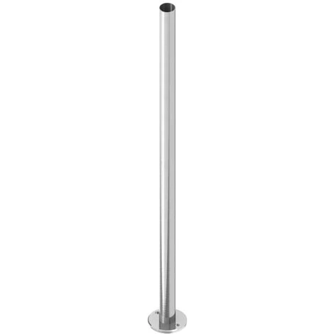 Poteau Rond Diam 42,4mm Pose Au Sol, Hauteur 1000mm, Inox Brossé 100 1 Poteau Rond Diam 42,4mm Pose Au Sol, Hauteur 1000mm, Inox Brossé 100