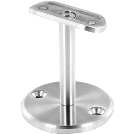 Support Main Courante Diam 42,4mm Pour Muret, Inox Brossé 7,7 1 Support Main Courante Diam 42,4mm Pour Muret, Inox Brossé 7,7