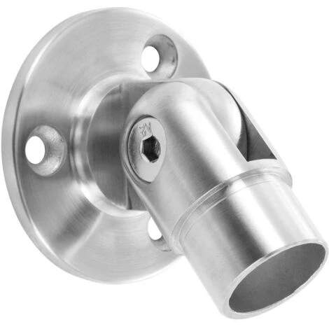 Embase Murale à Angle Orientable Pour Tube Diam 42,4 X 2mm En Inox Brossé 4,2 1 Embase Murale à Angle Orientable Pour Tube Diam 42,4 X 2mm En Inox Brossé 4,2