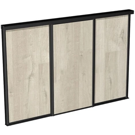 Kit SLID'UP 280 Aluminium Anodisé Noir Pour 3 Portes De Placard Coulissantes 18 Mm - Rail 3 M - 50 Kg 4 Kit SLID'UP 280 Aluminium Anodisé Noir Pour 3 Portes De Placard Coulissantes 18 Mm - Rail 3 M - 50 Kg – Image 4