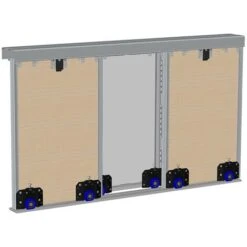 Kit SLID'UP 280 Aluminium Anodisé Noir Pour 3 Portes De Placard Coulissantes 18 Mm - Rail 3 M - 50 Kg 9 Kit SLID'UP 280 Aluminium Anodisé Noir Pour 3 Portes De Placard Coulissantes 18 Mm - Rail 3 M - 50 Kg -Mottetch Boutique 29763790 5