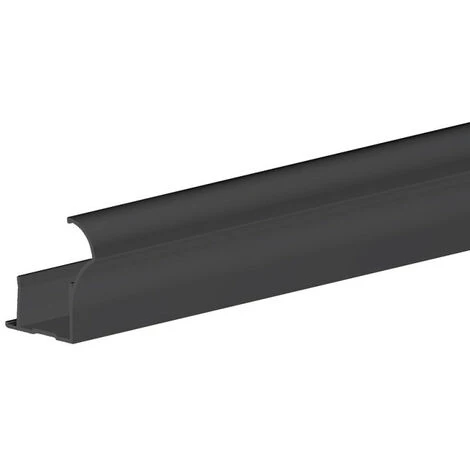 Profil Poignée Pour Porte 18 Mm - L 2700 Mm - Noir 1 Profil Poignée Pour Porte 18 Mm - L 2700 Mm - Noir