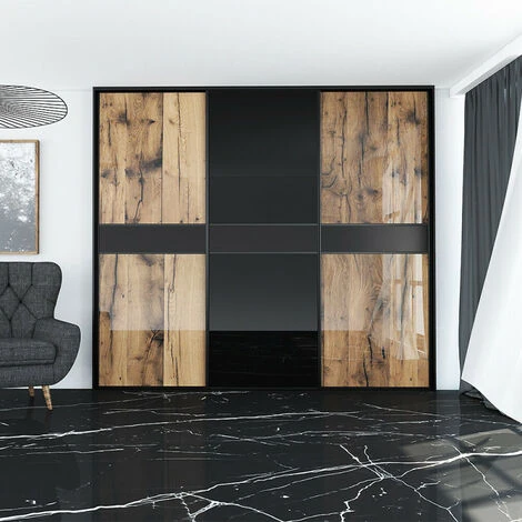 Profil Poignée Pour Porte 18 Mm - L 2700 Mm - Noir 2 Profil Poignée Pour Porte 18 Mm - L 2700 Mm - Noir – Image 2