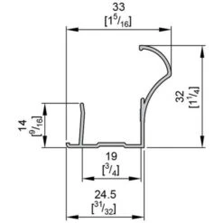 Profil Poignée Pour Porte 18 Mm - L 2700 Mm - Noir 7 Profil Poignée Pour Porte 18 Mm - L 2700 Mm - Noir -Mottetch Boutique 30273393 4
