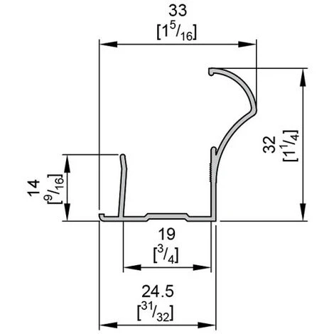 Profil Poignée Pour Porte 18 Mm - L 2700 Mm - Noir 4 Profil Poignée Pour Porte 18 Mm - L 2700 Mm - Noir – Image 4