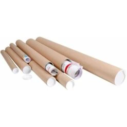 Tube Carton Rond Longueur Totale 340mm - COLIS DE 100 TUBES