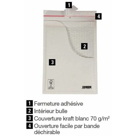 Pochette Matelassée Bulles 150 X 210mm - COLIS DE 100 5 Pochette Matelassée Bulles 150 X 210mm - COLIS DE 100 – Image 5