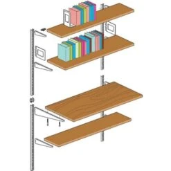 Crémaillère Double En Acier - Entraxe 32 Mm - Décor : Noir Mat - Longueur : 220 Mm - RAL : 9005 - ELEMENT SYSTEM -Mottetch Boutique 32388812 4