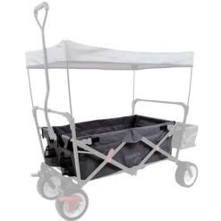 FUXTEC - Tissu D'habitacle Chariot De Transport Pliable Wild Cruiser En Gris
