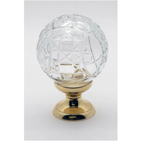 Boule De Rampe Cristal Transparent Mousson 2 Boule De Rampe Cristal Transparent Mousson – Image 2