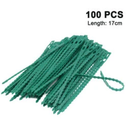 Attaches Pour Plantes De 17 Cm Réglables 100 Pièces, Attaches Pour Plantes Réutilisables Attaches Rapides En Plastique Pour Le Support Des Plantes