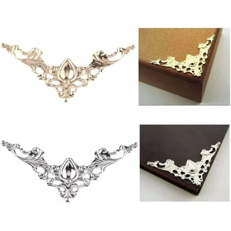 Lot De 40 Pochettes Décoratives En Métal Vieilli Pour Scrapbooking, Albums, Menus Et Coins 2 Lot De 40 Pochettes Décoratives En Métal Vieilli Pour Scrapbooking, Albums, Menus Et Coins – Image 2