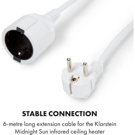 Midnight Sun Plafonnier Infrarouge Câble Rallonge De 6 Mètres 3 Midnight Sun Plafonnier Infrarouge Câble Rallonge De 6 Mètres – Image 3