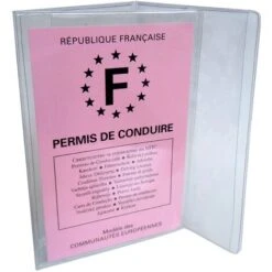COLOR POP 550033 ETUI DE RANGEMENT POUR PERMIS DE CONDUIRE EN PVC, TRANSPARENT IMPEX SAS