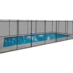 GOPLUS Barriere De Piscine Pliable, Cloture De Protection En Tissu Textilene, Securite Pour Enfants Ou Animaux Domestiques, Piscines En Differentes Formes Applicables, 360 X 120 CM -Mottetch Boutique 40242939 5