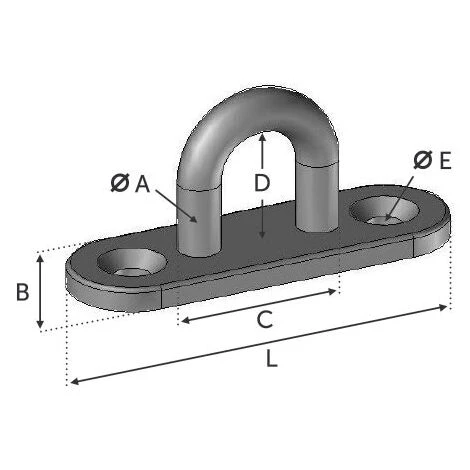 Platine Ovale Avec Anneau 45X16 Mm 2 Platine Ovale Avec Anneau 45X16 Mm – Image 2