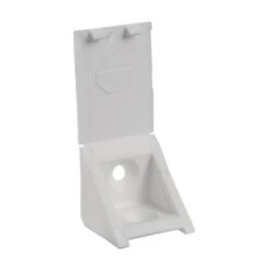 Taquet équerre Cache Attaché Finition Blanc Type 2 Trous Dimension (mm) L.24 X H.23 X P.23