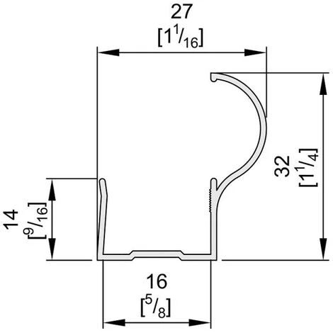 Profil Poignée Pour Porte 16 Mm - L : 2700 Mm - Argent 4 Profil Poignée Pour Porte 16 Mm - L : 2700 Mm - Argent – Image 4