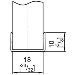 Profil En U Pour Porte 18 Mm - L : 3000 Mm - Bronze -Mottetch Boutique 455936 4