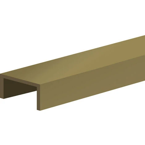 Profil En U Pour Porte 16 Mm - L : 3000 Mm - Bronze 1 Profil En U Pour Porte 16 Mm - L : 3000 Mm - Bronze