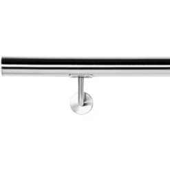 Kit Main Courante Rambarde Support Mural 160 Cm Dispositif De Fixation Escaliers Acier Affiné V2A -Mottetch Boutique 4634968 5