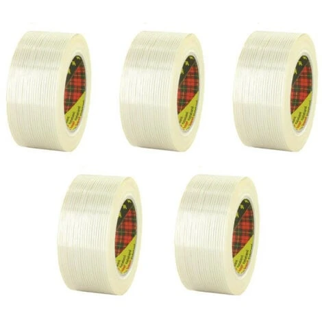 Lot De 5 Rubans Adhésifs Armés 3M - Transparent - 50mm - 8956-50 -Mottetch Boutique 486222 1