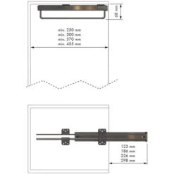 Porte-cintres Coulissant - Acier Chromé Et Pvc Gris Argent - 15 Kg - Longueur : 290 Mm - MENAGE&CONFORT -Mottetch Boutique 49990365 3