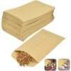 Sacs En Papier Kraft Marron 10 X 6 Cm Sac Alimentaire Pochette Kraft Graines Sachet Recyclable Sac En Kraft Papier Vintage Pour Semences Bonbons Biscuits Lettres，Starlight，100Pcs