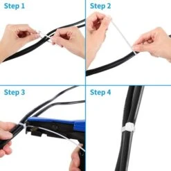 Pistolet à Attache De Câble, Pistolet à Attache à Glissière Professionnel, Outil De Fixation Et De Coupe De Fil De Câble, Installation Et Coupe D'attaches En Nylon En Plastique -Mottetch Boutique 53551072 4