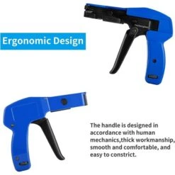 Pistolet à Attache De Câble, Pistolet à Attache à Glissière Professionnel, Outil De Fixation Et De Coupe De Fil De Câble, Installation Et Coupe D'attaches En Nylon En Plastique -Mottetch Boutique 53551072 5