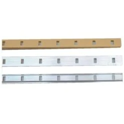 Crémaillère Aluminium En Applique 1340 VACHETTE - Anodisé Argent - L.2 M - 290902