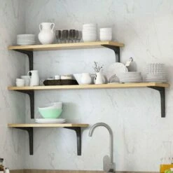 4pcs Triomphe Équerre Pour Étagère Murale Noire Support D’Étagère En Métal Équerre De Fixation Murale Equerre Murale En Forme De L Pour Meubles Décoration Connexion Avec Vis 150 X 125mm 7 4pcs Triomphe Équerre Pour Étagère Murale Noire Support D’Étagère En Métal Équerre De Fixation Murale Equerre Murale En Forme De L Pour Meubles Décoration Connexion Avec Vis 150 X 125mm -Mottetch Boutique 55392591 3