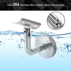 Randaco Support Main Courante 10 Pièces Inox 304 Pour Rampe Escalier Support Mural Rampe Bois Argent -Mottetch Boutique 56395233 4