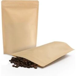 SumDirect Lot De 100 Pochettes Refermables En Kraft Avec Fermeture éclair Et Doublure En Feuille D’aluminium Robuste Pour Aliments 16cm 24