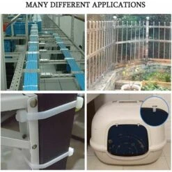 LYCXAMES -- 25CM Zip Ties White (100 Pack) 70lb Strength Heavy Duty Cable Wire Ties By Bolt Dropper, Self-Locking Nylon Zip Ties For Indoor And Outdoor -Mottetch Boutique 59304058 5