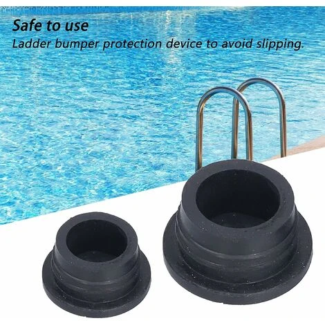 Pare-Chocs En Caoutchouc Pour échelle De Piscine, Pare-Chocs Noirs Pour échelles De Piscine, 2 Pièces LO-Ron 4 Pare-Chocs En Caoutchouc Pour échelle De Piscine, Pare-Chocs Noirs Pour échelles De Piscine, 2 Pièces LO-Ron – Image 4