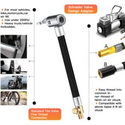 Tube D'extension De Pompe De Gonflage De Pneu De Voiture Peut Etre Degonfle 20CM -Mottetch Boutique 59662094 4