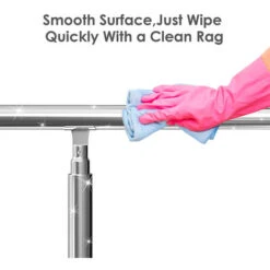 EINFEBEN Garde-corps De Porte Fenêtre Rampe D'escalier Acier Inoxydable Main Courante Balustrade 100 Cm 0 Crossbars -Mottetch Boutique 60068437 5