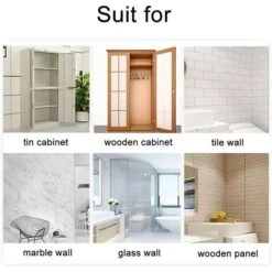 Support D'étagère Sans Poinçon - Clips D'étagères Auto-adhésifs Pour Armoires De Cuisine - Étagères à Livres - Supports De Partition Robustes - Goupille Pour Supports De Placard - Clapboard Layer-Load -Mottetch Boutique 60576685 5