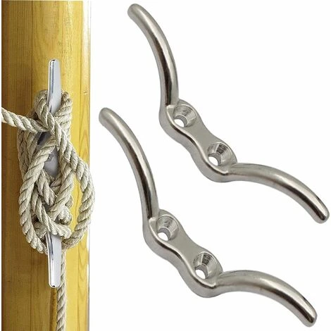 2 Pièces Taquets D'amarrage, Taquet De Drapeau En Acier Inoxydable, Pour Réparer Les Mâts De L'école, Mâts Sur Les Navires, Stores(Argent) JUNJUN 2 2 Pièces Taquets D'amarrage, Taquet De Drapeau En Acier Inoxydable, Pour Réparer Les Mâts De L'école, Mâts Sur Les Navires, Stores(Argent) JUNJUN – Image 2