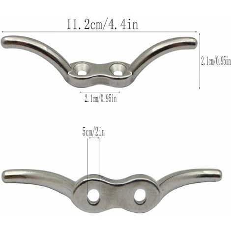 2 Pièces Taquets D'amarrage, Taquet De Drapeau En Acier Inoxydable, Pour Réparer Les Mâts De L'école, Mâts Sur Les Navires, Stores(Argent) JUNJUN 5 2 Pièces Taquets D'amarrage, Taquet De Drapeau En Acier Inoxydable, Pour Réparer Les Mâts De L'école, Mâts Sur Les Navires, Stores(Argent) JUNJUN – Image 5