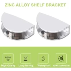 Lot De 8 Pinces De Serrage Réglables Pour étagère En Verre Sans Cadre En Alliage De Zinc - Pinces De Serrage Pour Verre De 8 à 12 Mm D'épaisseur - En Chrome Poli 7 Lot De 8 Pinces De Serrage Réglables Pour étagère En Verre Sans Cadre En Alliage De Zinc - Pinces De Serrage Pour Verre De 8 à 12 Mm D'épaisseur - En Chrome Poli -Mottetch Boutique 64459670 3